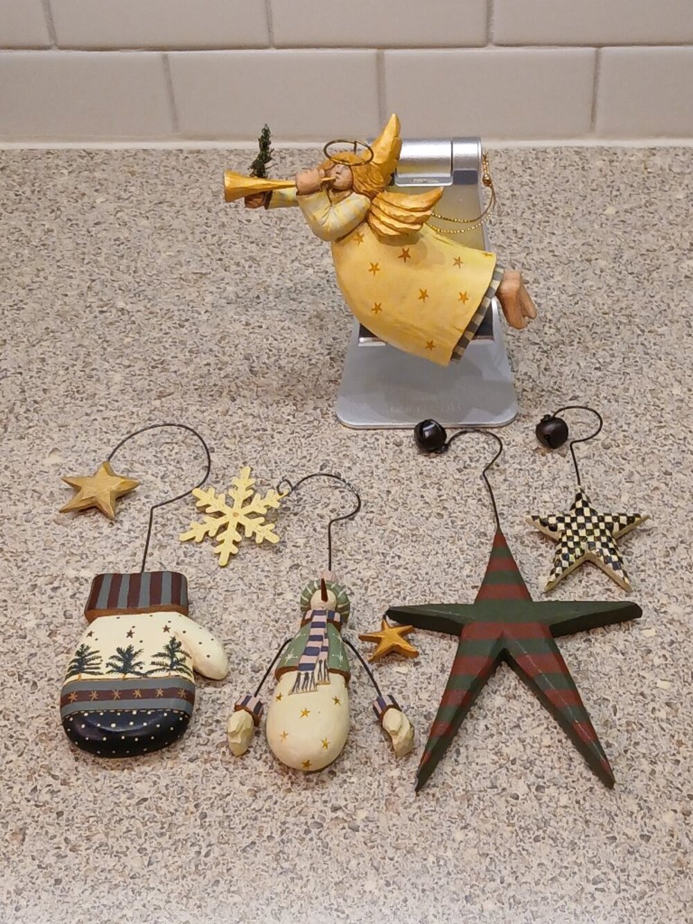 Bundle of 5 Cottagecore Christmas Ornaments